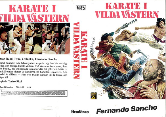 KARATE I VILDA VÄSTERN (VHS OMSLAG)