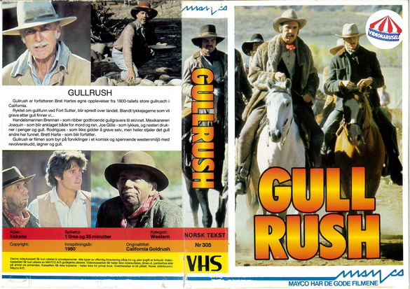 GULLRUSH (VHS) NORGE