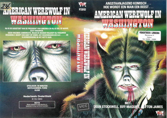 AMERICAN WEREWOLF IN WASHINGTON (VIDEO 2000) HOL