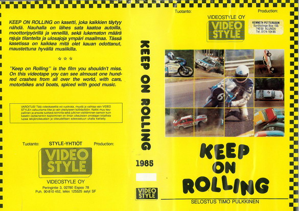 KEEP ON ROLLING  (VHS) FIN