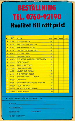 TRAILER (FREKVENSIA) VHS