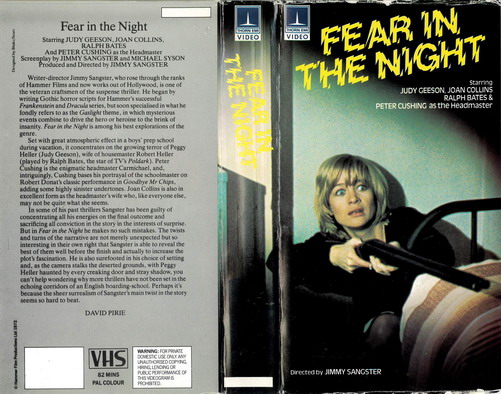 FEAR IN THE NIGHT(VHS)