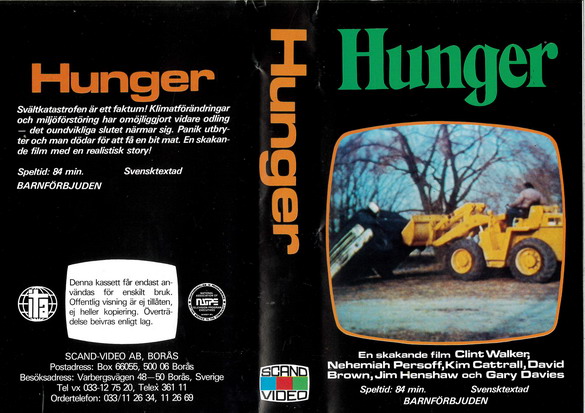 HUNGER (VHS)