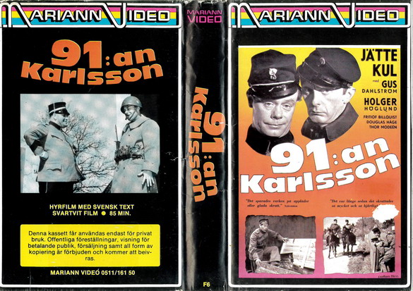 F 6 91:an Karlsson (VHS)