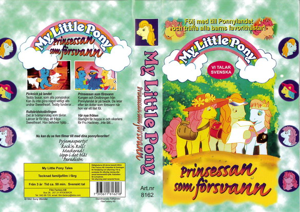 8162 MY LITTLE PONY - PRINSESSAN SOM FÖRSVANN (VHS)