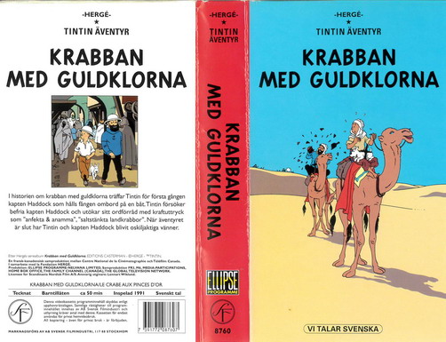 TINTIN: KRABBAN MED GULDKLORNA (VHS)