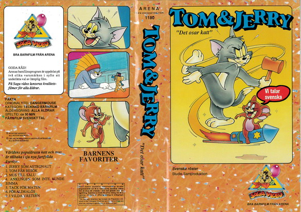 TOM & JERRY - DET OSAR KATT (VHS)