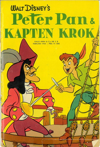 WALT DISNEY'S SERIER 1954:2B PETER PAN & KAPTEN KROK