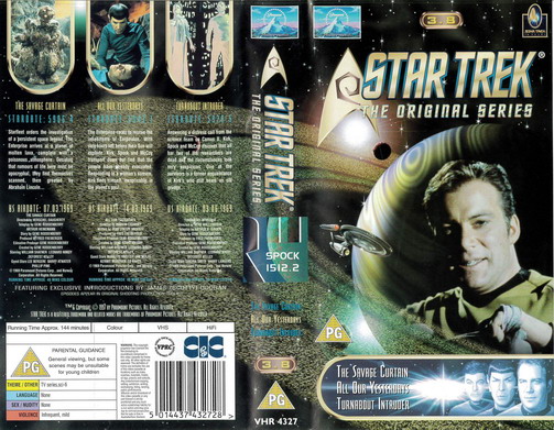 STAR TREK TOS VOL 3,8 (VHS) UK