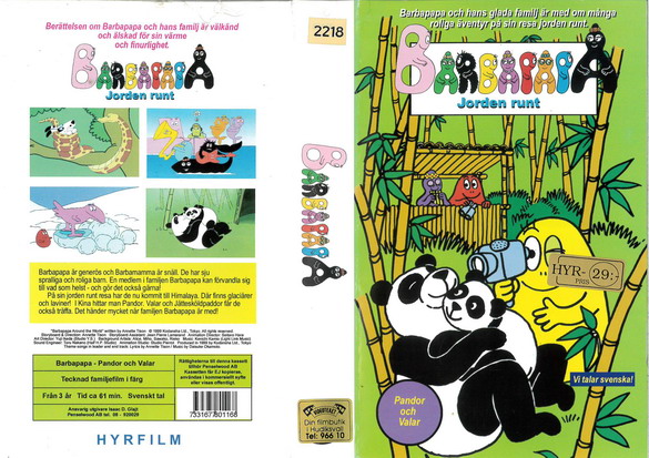 80116 BARBAPAPA JORDEN RUNT - PANDOR OCH VALAR (VHS)