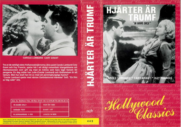 443-HJÄRTER ÄR TRUMF (VHS)