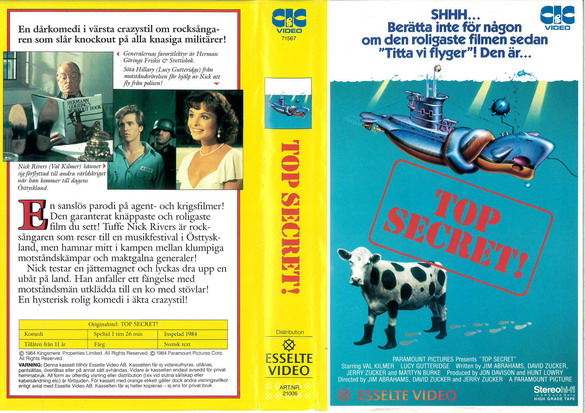 21006 TOP SECRET (VHS)