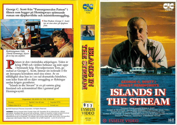 21033 ISLANDS IN THE STREAM (VHS)