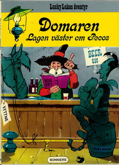LUCKY LUKE 16 - DOMAREN LAGEN VÄSTER OM PECOS