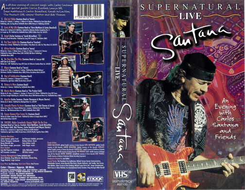 SARTANA - SUPERNATURAL LIVE (VHS)