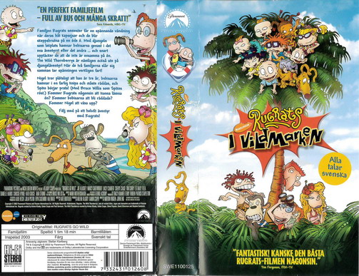RUGRATS I VILDMARKEN  (VHS)