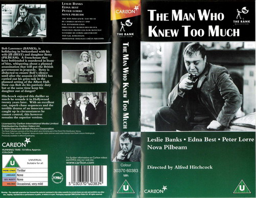 MAN WHO KNEW TOO MUCH  (VHS) UK