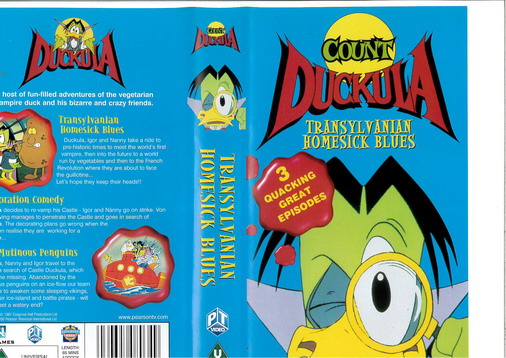 COUNT DUCKULA - TRANSYLVANIAN HOMESICK BLUES  (VHS) UK