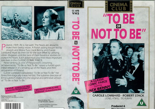 TO BE OR NOT TO BE (VHS) UK