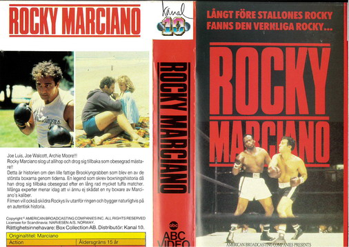 ROCKY MARCIANO (VHS)