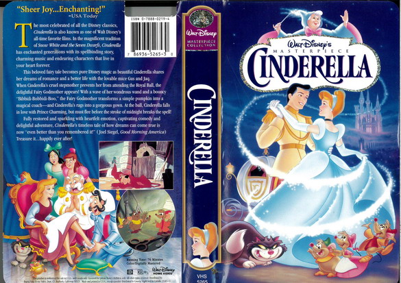 CINDERELLA (VHS) USA