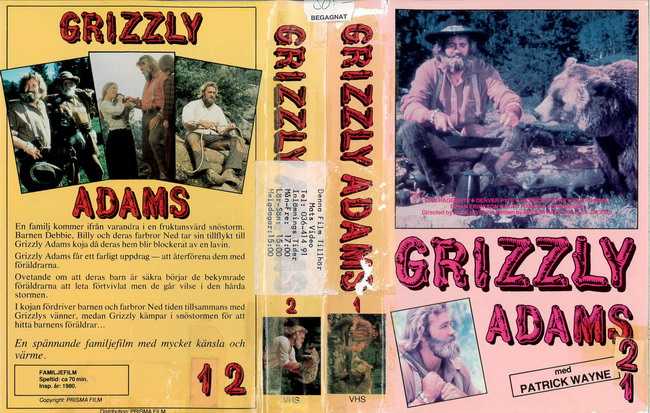 GRIZZLY ADAMS 1+2 (VHS)