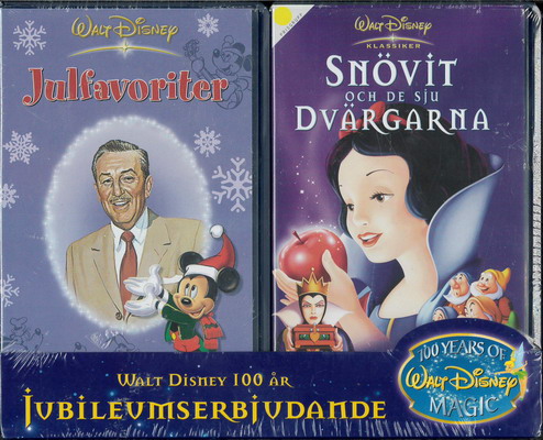 WALT DISNEY 100ÅR (VHS) NY
