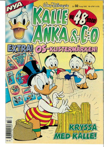 KALLE ANKA & CO 1992:32 (BILAGA)