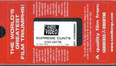 SUPREME CUNTS (VHS)