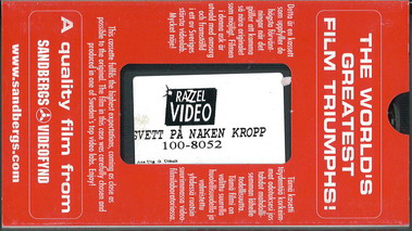 SVETT PÅ NAKEN KROPP (VHS)