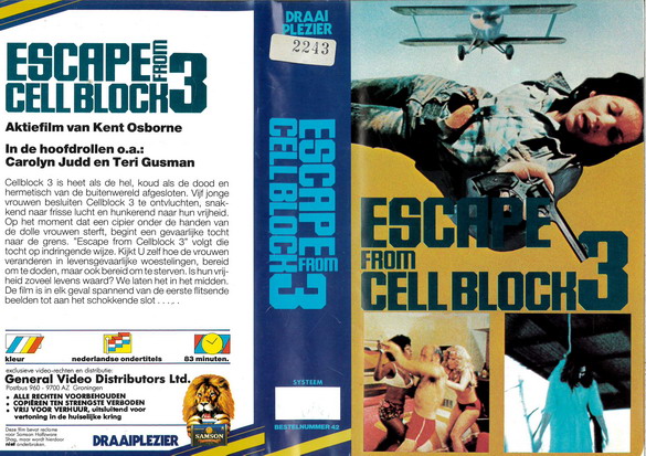 ESCAPE FROM CELLBLOCK 3 (VIDEO 2000) HOL
