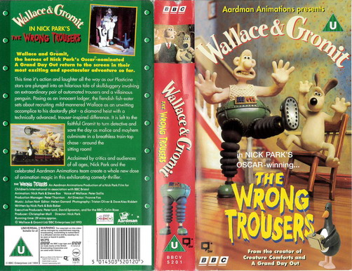 WALLACE & GROMIT: WRONG TROUSERS(VHS) UK