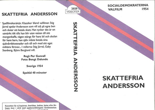 SKATTEFRIA ANDERSON (VHS)