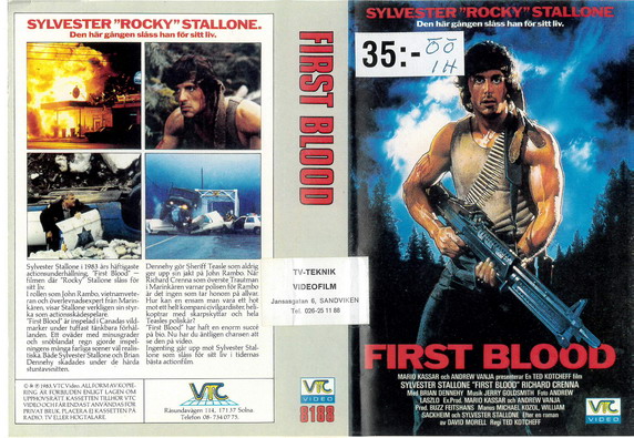 8188 FIRST BLOOD (VHS)FILMFACTORY