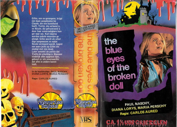 BLUE EYES OF THE BROKEN DOLL (VHS) HOL