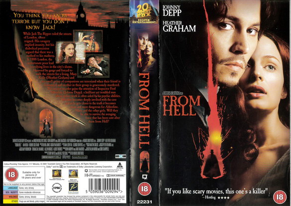 FROM HELL (VHS) UK
