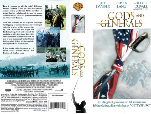GODS AND GENERALS  (vhs)