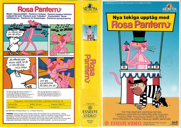27014 ROSA PANTERN:NYA TOKIGA UPPTÅG (Vhs)