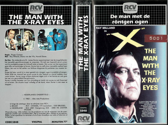 MAN WITH THE X-RAY EYES  (VHS) HOL