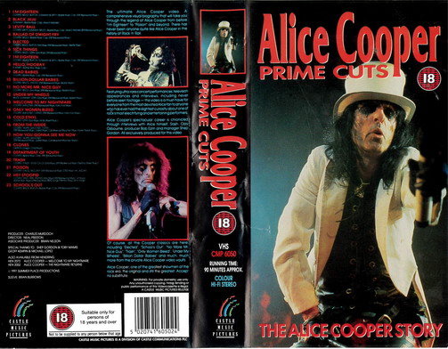 ALICE COOPER - PRIME CUTS(VHS)