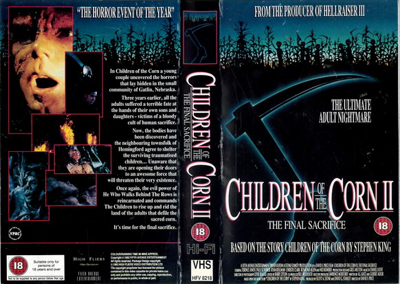 CHILDREN OF THE CORN 2 (vhs) UK