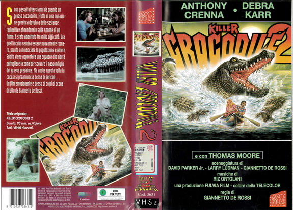 KILLER CROCODILE (vhs)IT