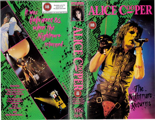 ALICE COOPER - NIGHTMARE RETURNS(VHS)