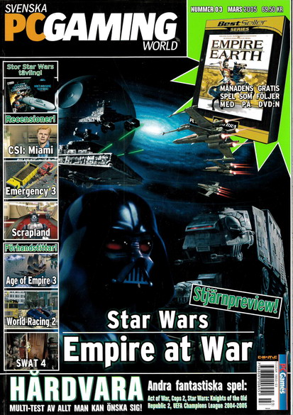 SVENSKA PC GAMER 2005 MARS