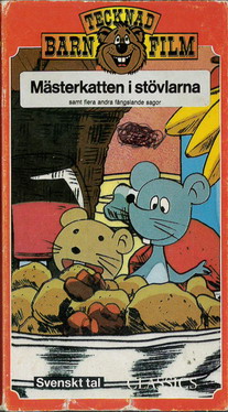 MÄSTERKATTEN I STÖVLARNA - PAPPASK (vhs)