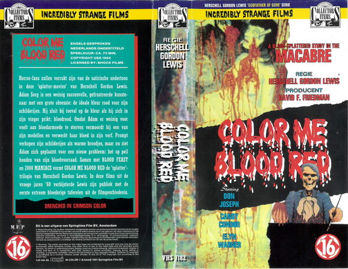 Color me blood red (VHS) hol