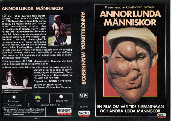 Annorlunda Människor  (vhs omslag)