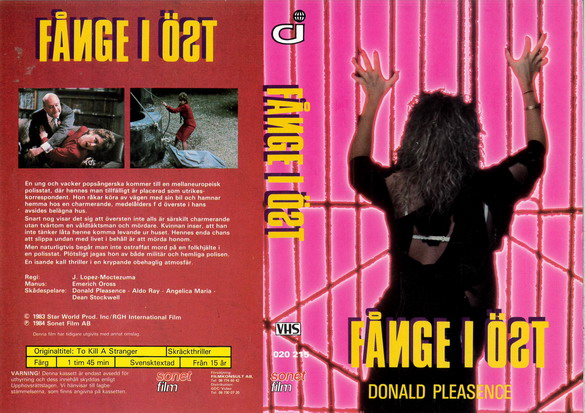 Fånge I öst  (vhs omslag)