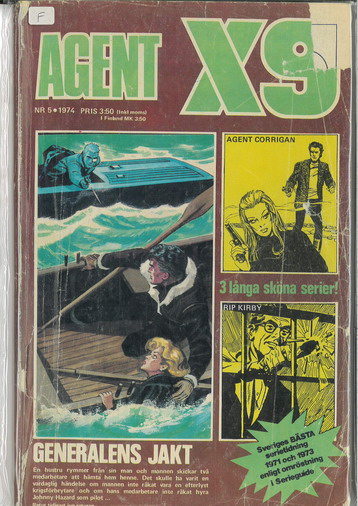 AGENT X9 1974: 5 F