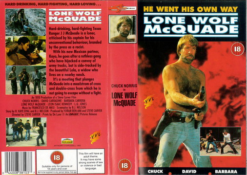 Lone Wolf McQuade (vhs) uk